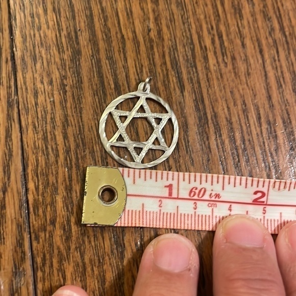 NWOT Sterling Silver Star of David Pendant - Picture 4 of 5